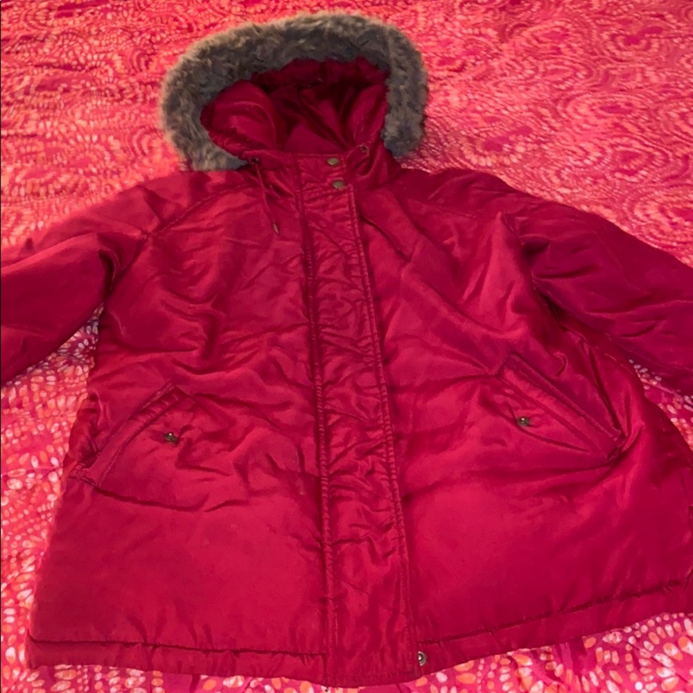Red/ Burgundy Winter Coat